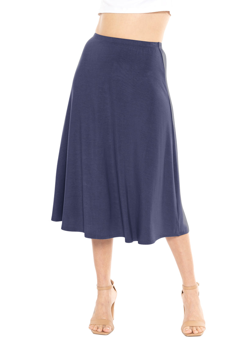 Midi A-Line Flowy Skirt | Comfortable Clothes for Women | S-5XL – Stretch  Is Comfort