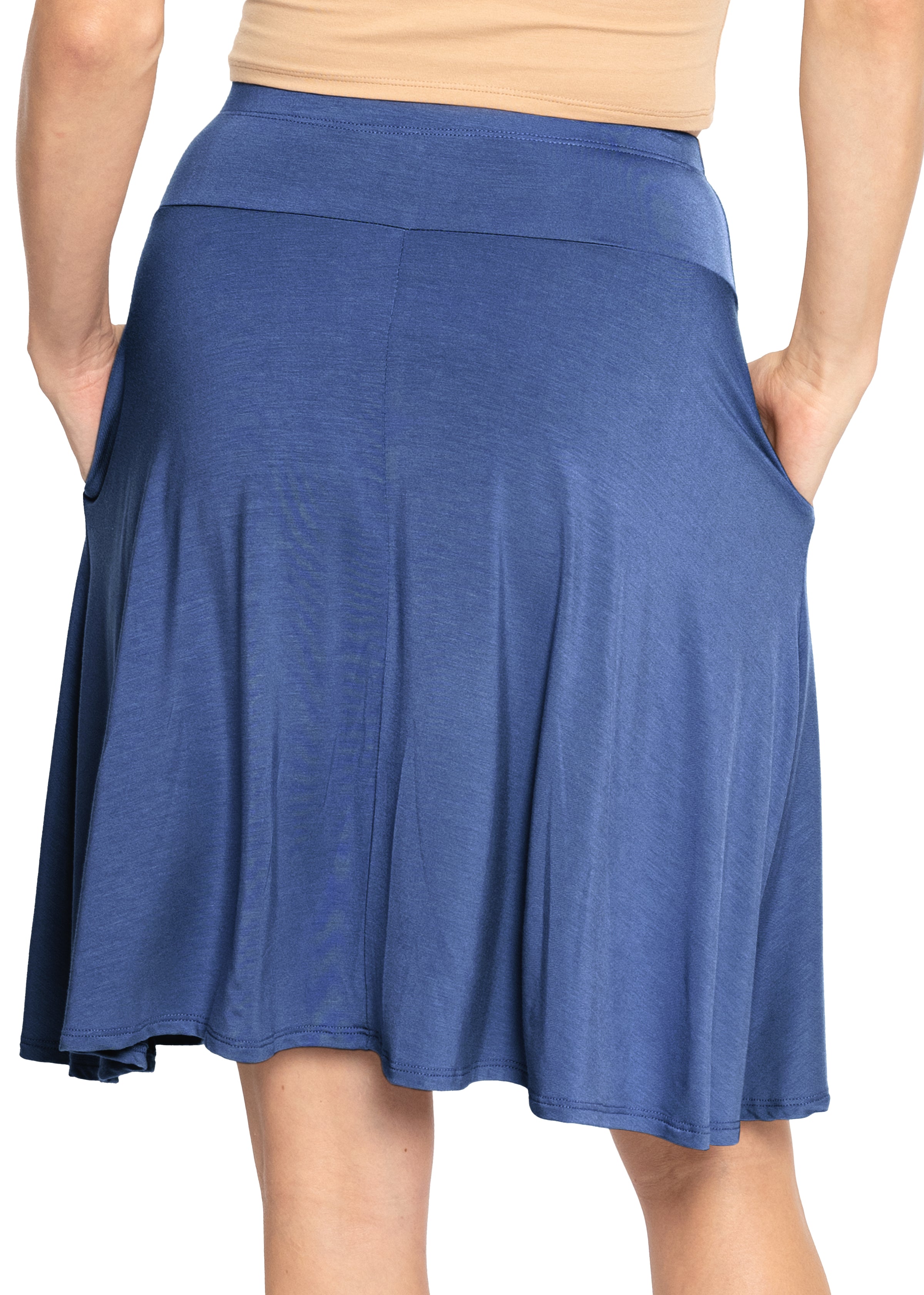Stretch is Comfort Women's Regular and Plus Size A-Line Skirt with Pockets  – Stretch Is Comfort