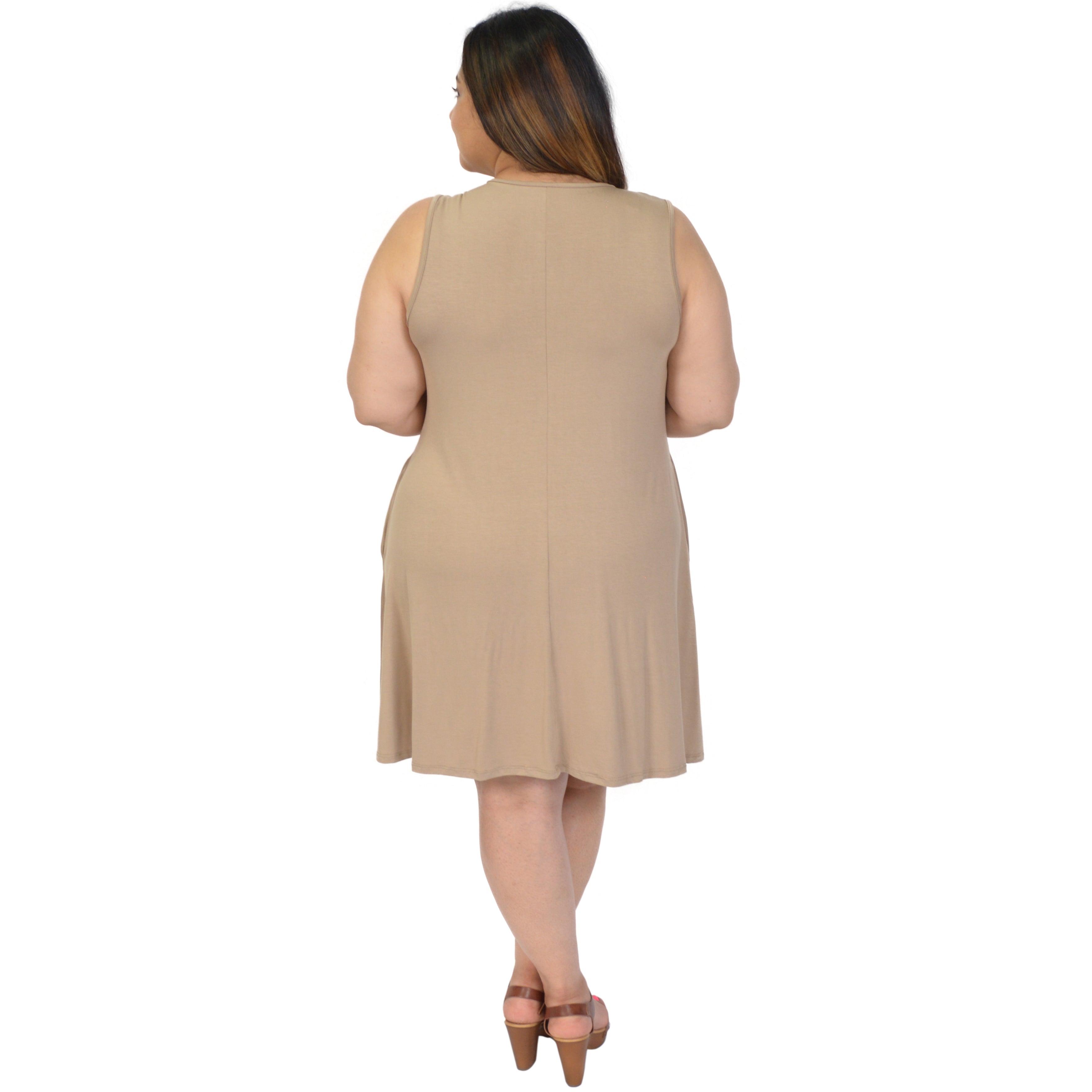 plus size shift dress with pockets
