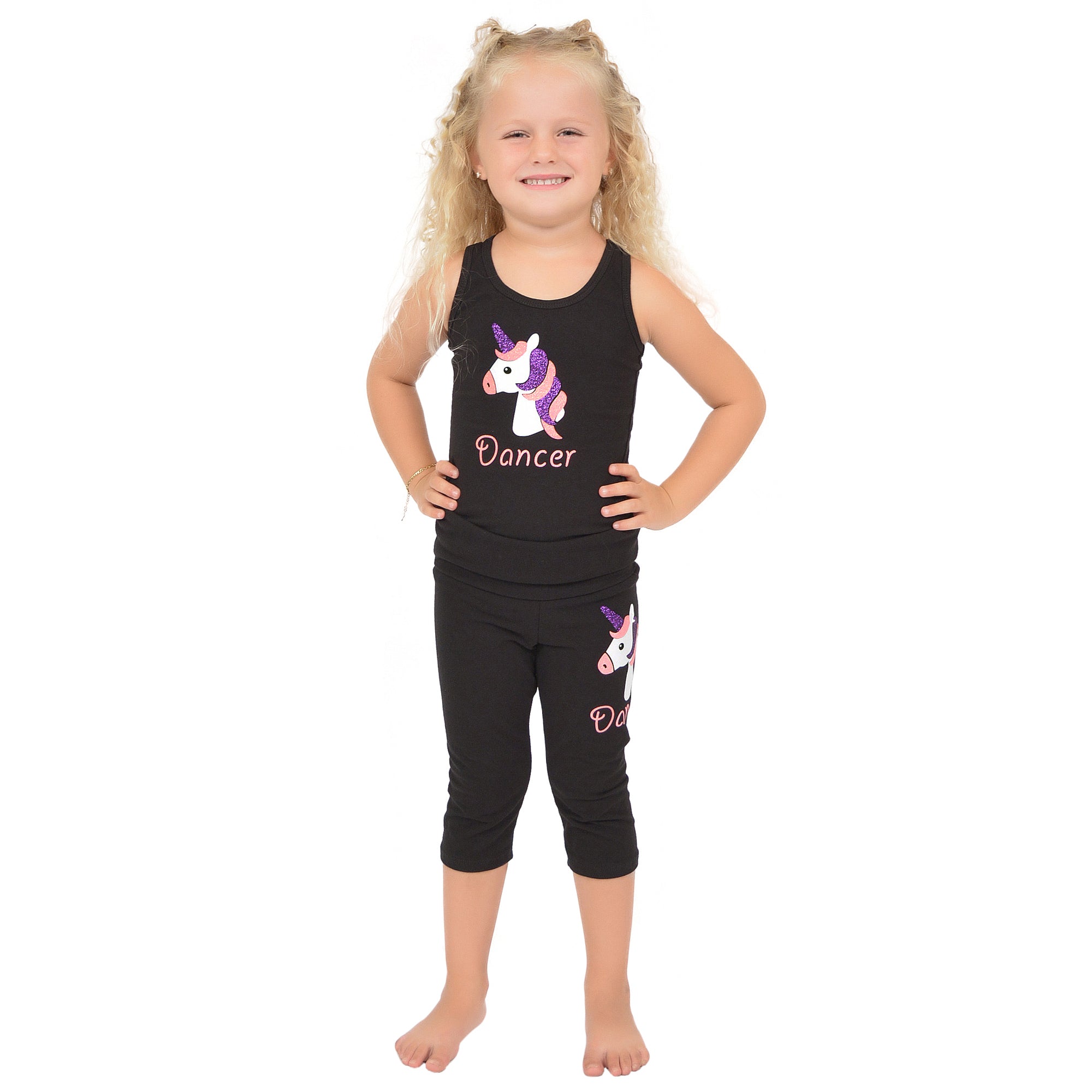 little girl black leggings