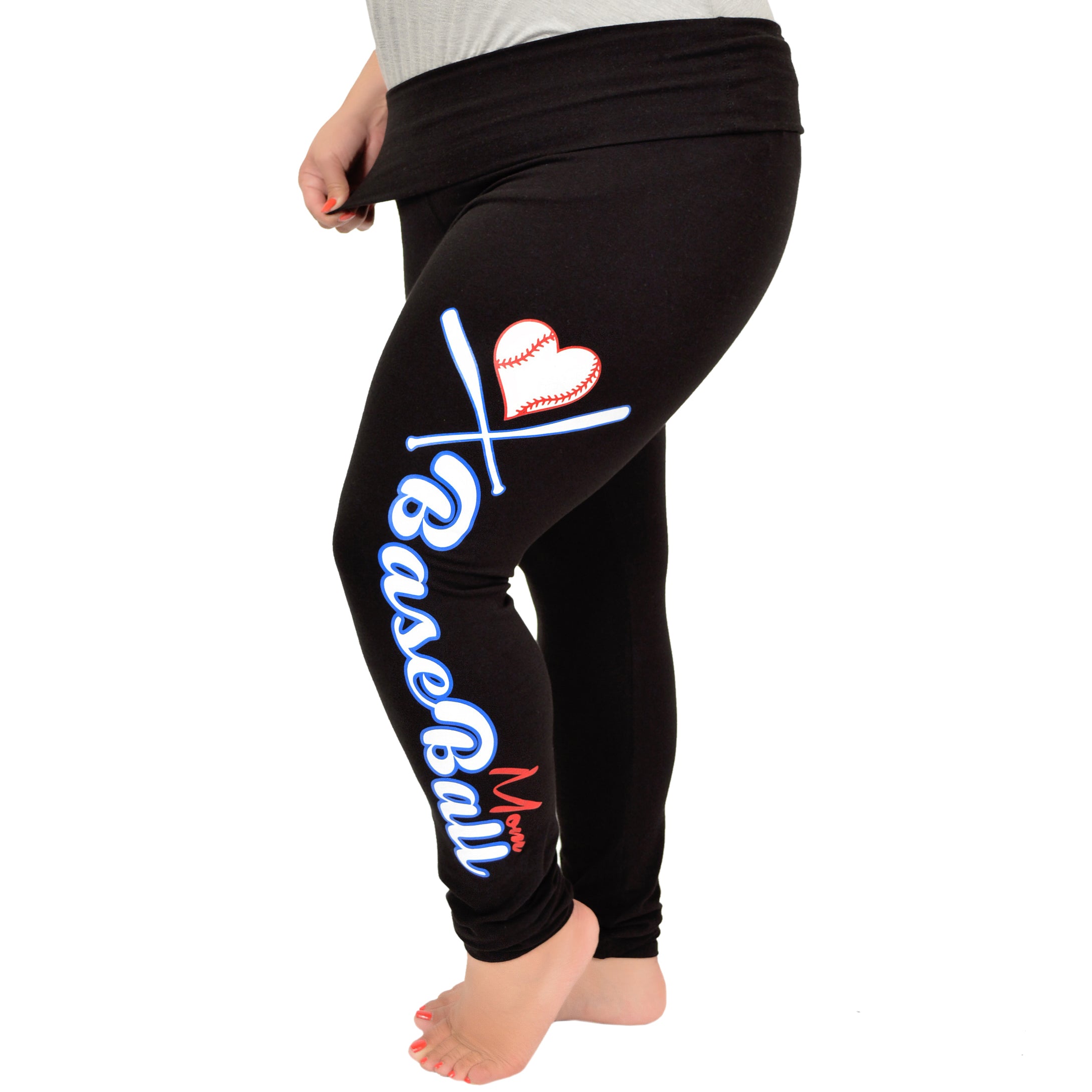 Leggings for Women Baseball Print High Waisted Baseball Mom Funny Print  2024 Game Day Yoga Pants Workout Gym Pants Stretchy