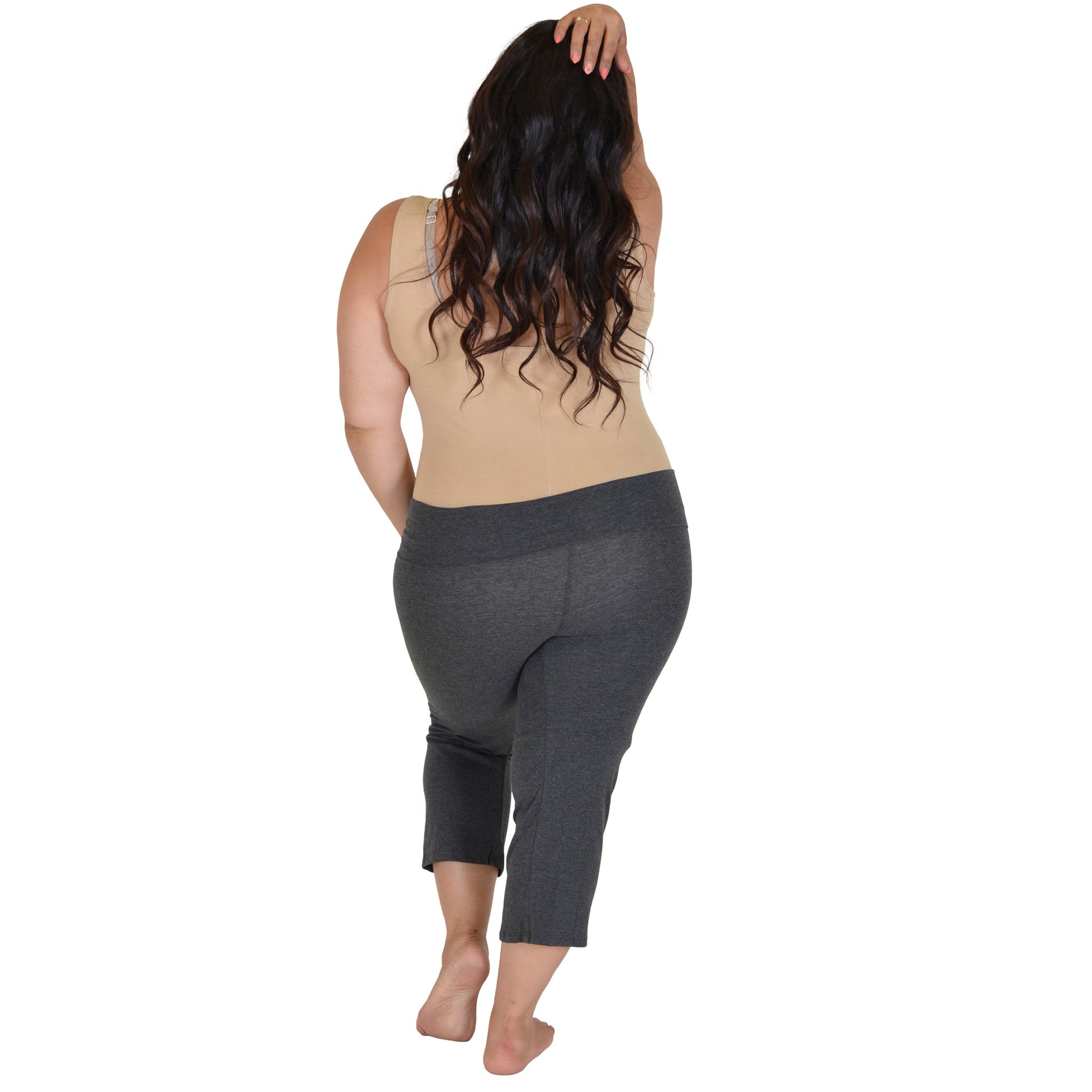 Stylzoo Women's Plus Size Comfy Stretch Ankle Length Leggings Yoga