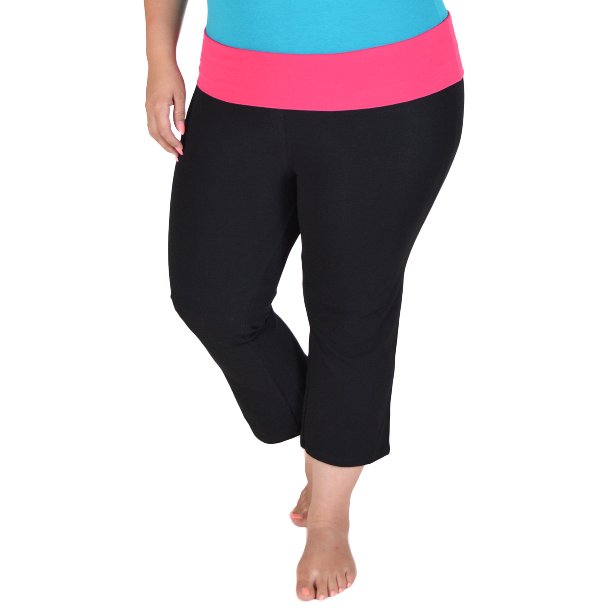 hot pink pants plus size