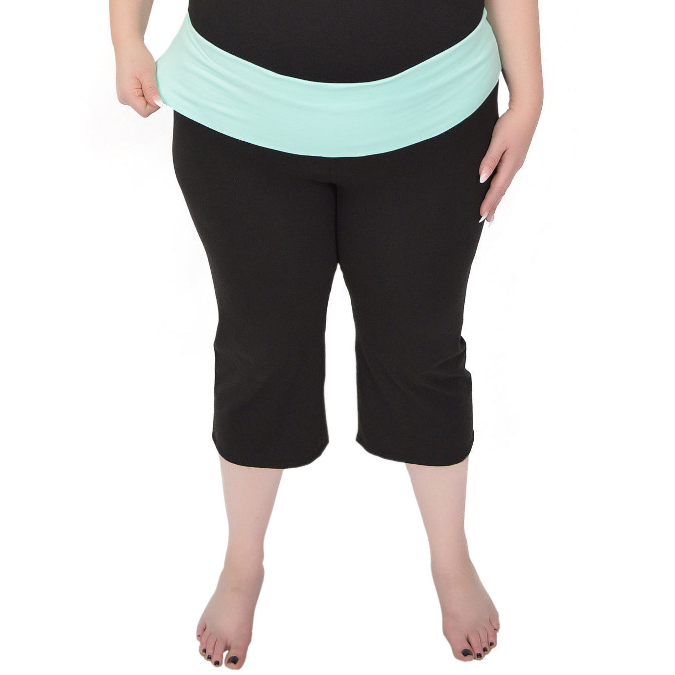 Plus Size Capri Yoga Pants