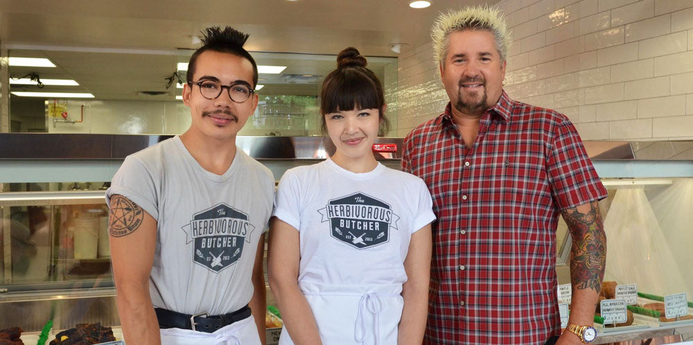 kale + aubry with guy fieri