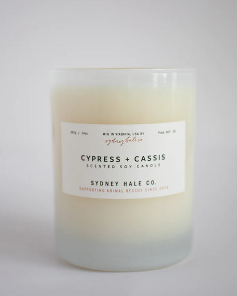 Cypress + Cassis Soy Candle from Sydney Hale