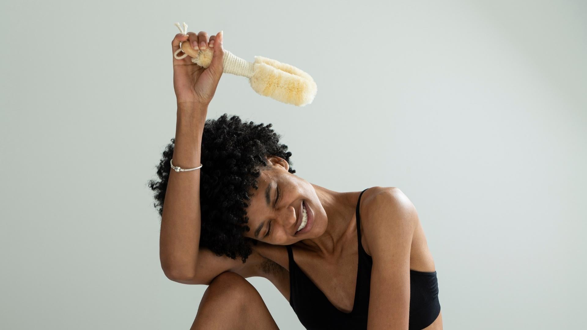 Dry brushing your underarms before shaving them is a critical step.