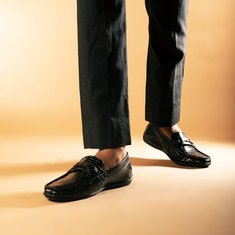 A man of few words walks into a room and silences the crowd with a single step. Monk Story’s all-black Krokodyl shoes have been favorites for quite some time now. Comfort, style, and power-statements are yours to claim with this pair of ebony sensations.