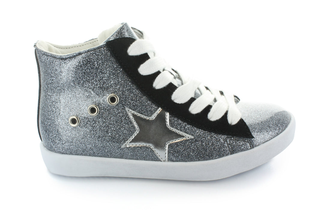 high top glitter shoes