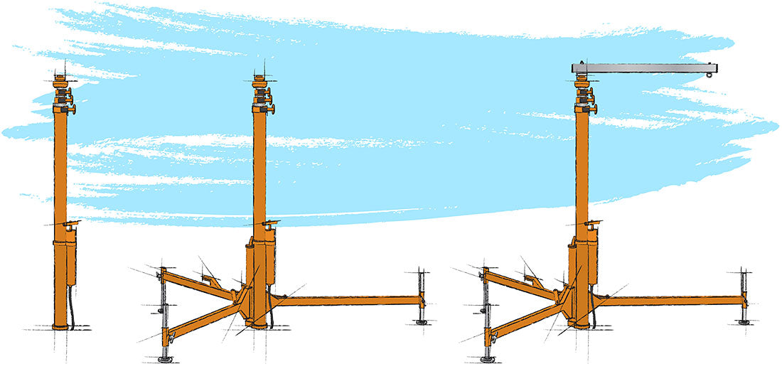 Deployable Freestanding Windsock Pole