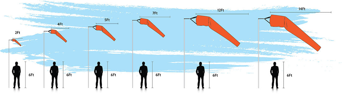 promotional Windsock Scale Diagram
