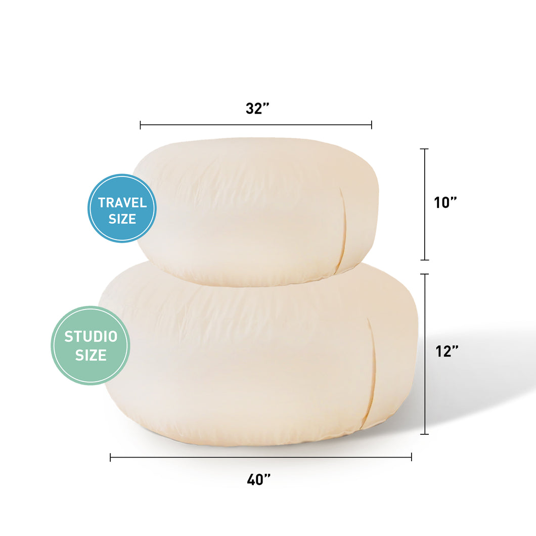 posing bean bag for newborn photography