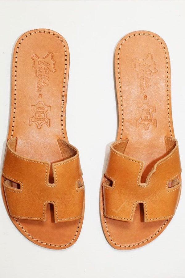 H Sandals Tan – Girls with Gems