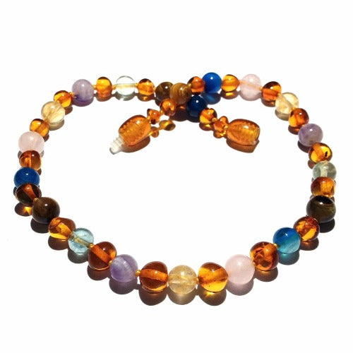 Raw Amber Teething Bracelet - Chakra - Lolly Llama