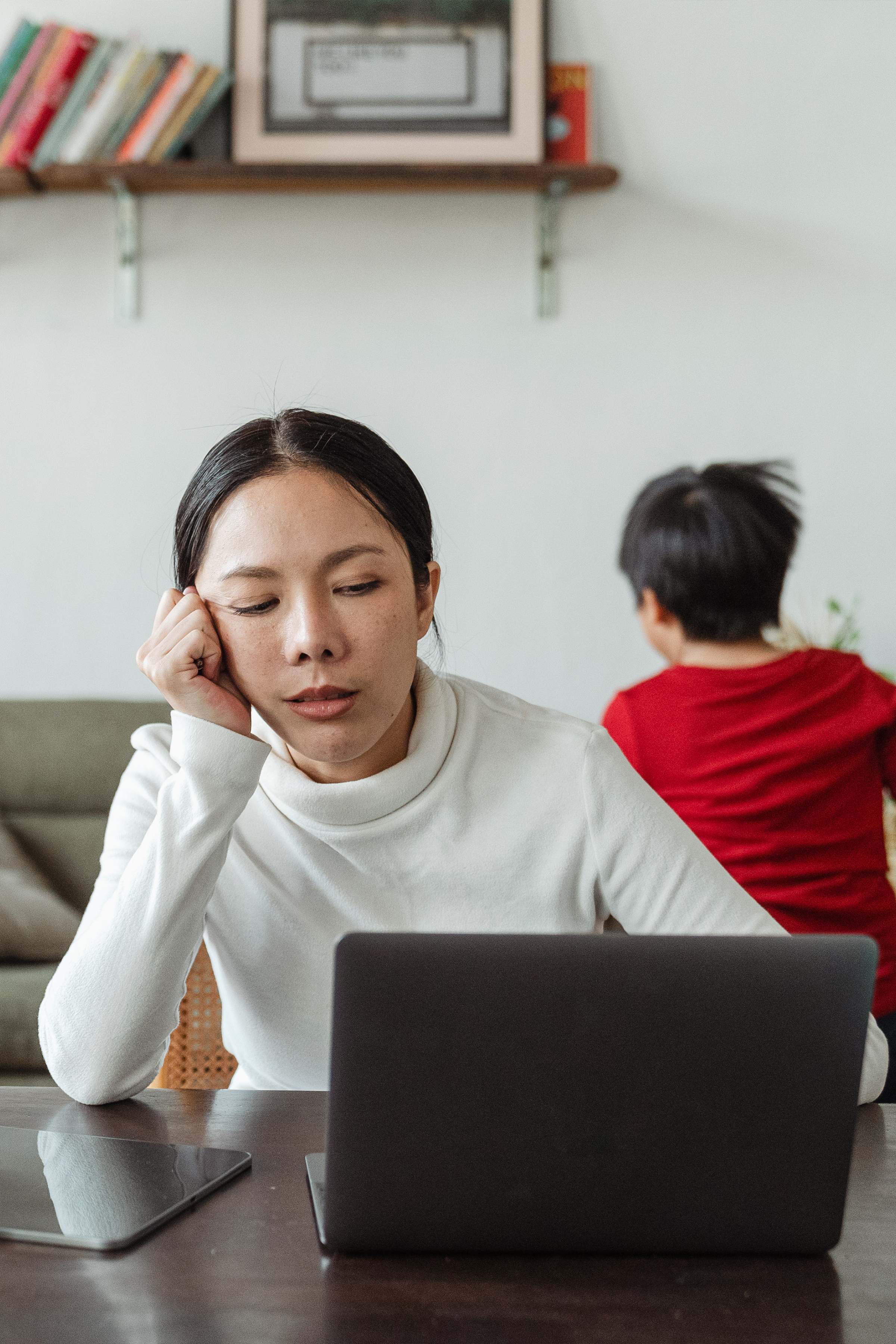 woman working at computer