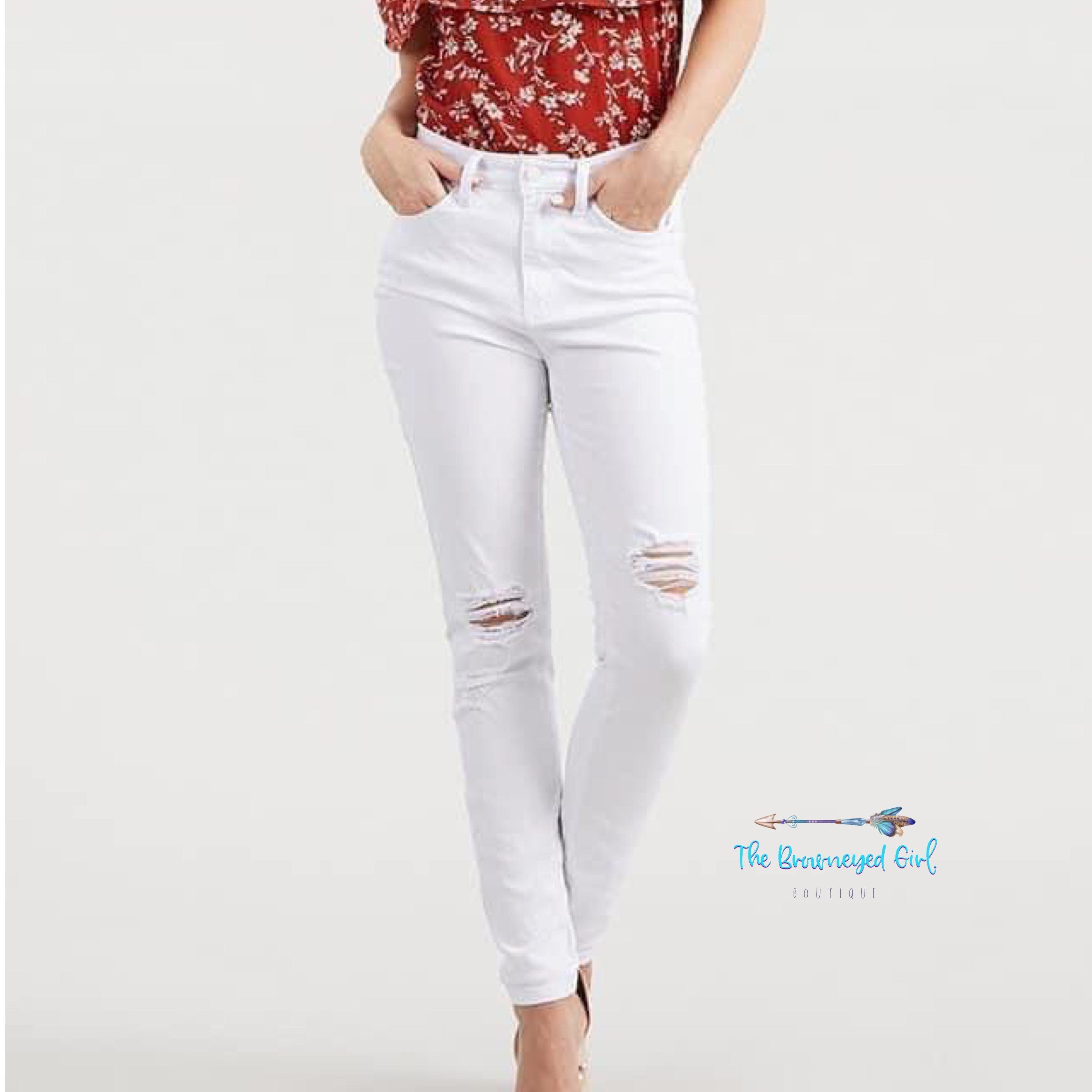 udlejeren Tæmme Partina City Judy Blue White Distressed Jeans | TheBrownEyedGirl Boutique