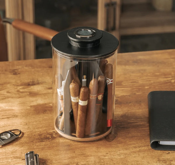 The Cylindor Glass Tube Humidor