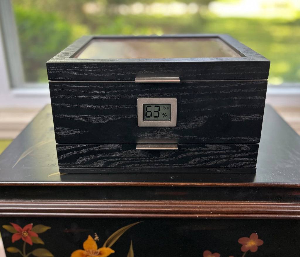 Mill Humidor with Digital Hygrometer