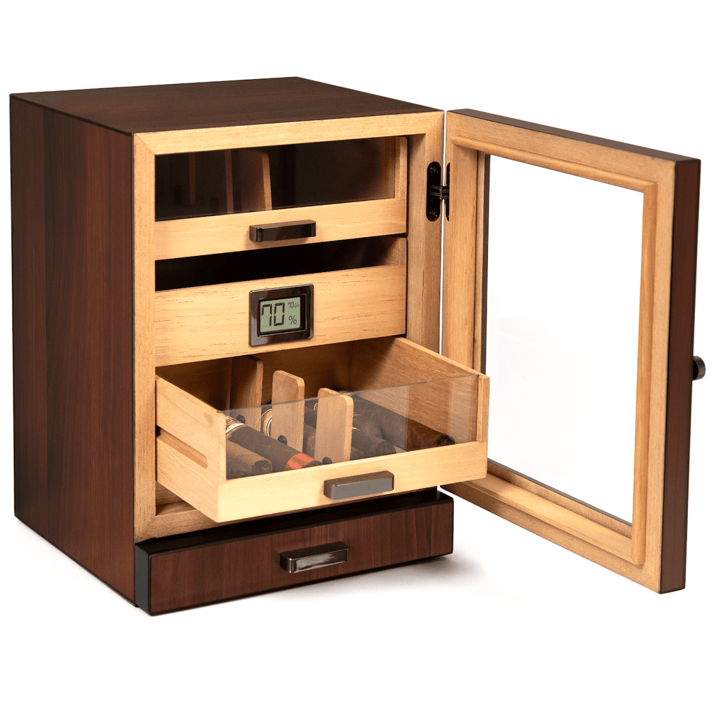 Luca Humidor Brown Walnut Case Elegance