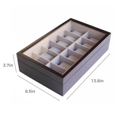 Solid Wood Watch Box - 12 Slot – Case Elegance