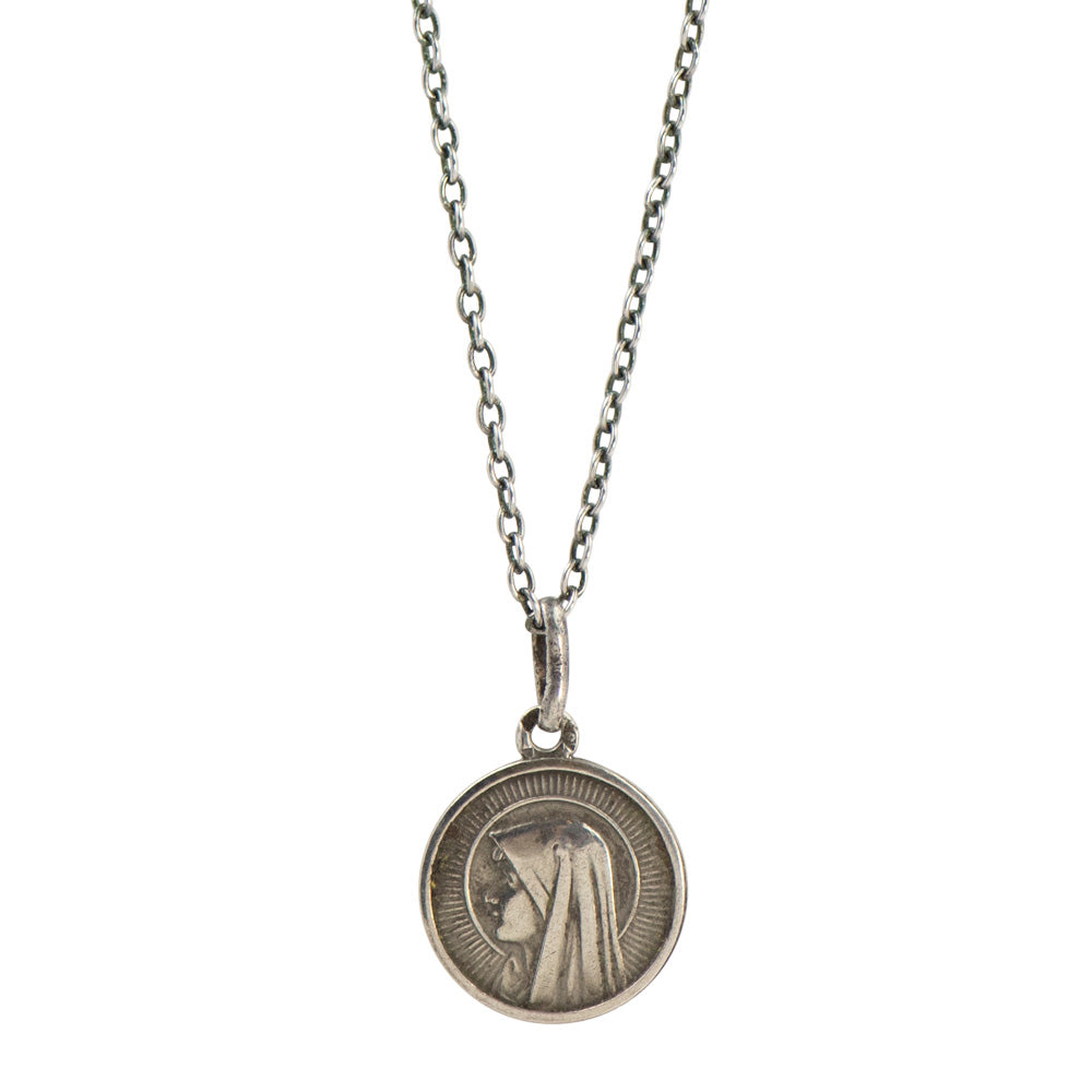 Our Lady of Lourdes Vintage Saint Necklace VA7