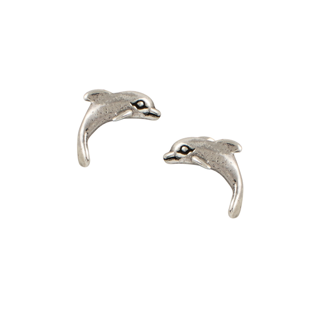 Dolphin Post Earring | Silver Earring by The Good Collective