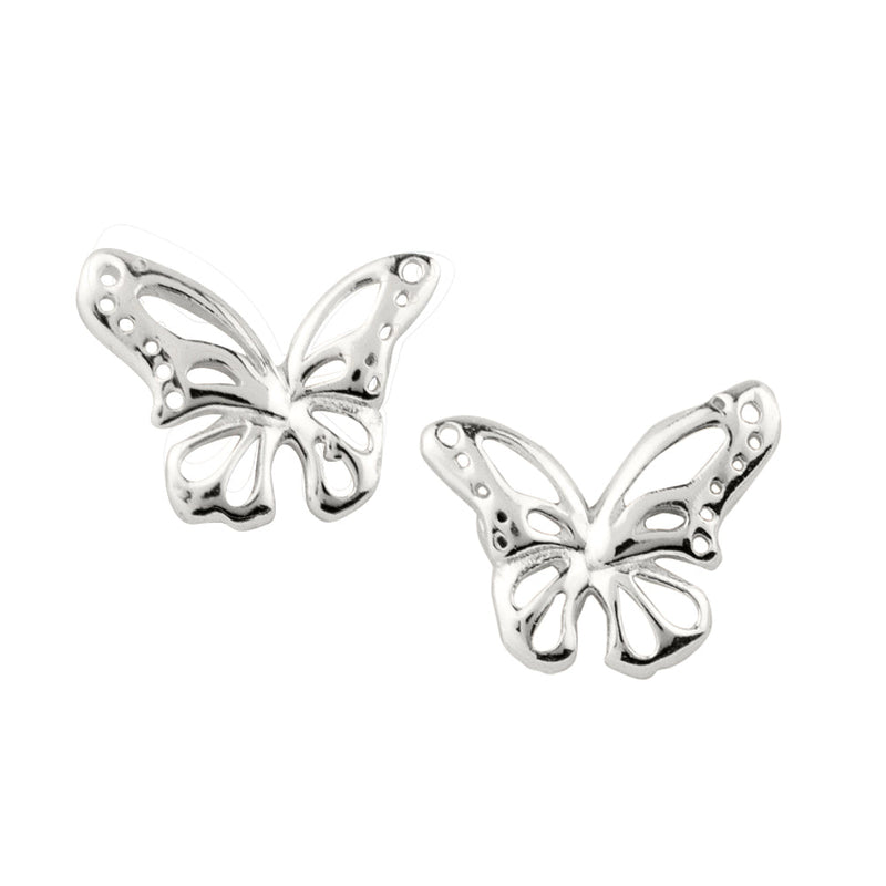 Butterfly Post Earring | Silver Earring by The Good Collective