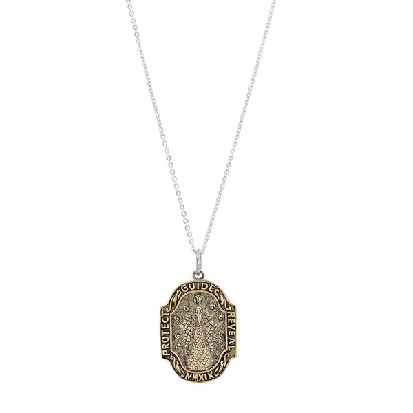 Vortex Medallion Necklace in Bronze & Labradorite – The Good Collective