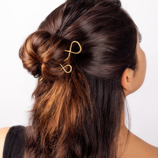 Effortless Hair Pin in Gold - Small – The Good Collective