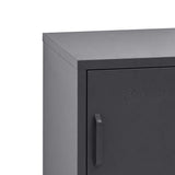 Metal Shorty Locker Storage Shelf Organizer Cabinet Bedroom Black