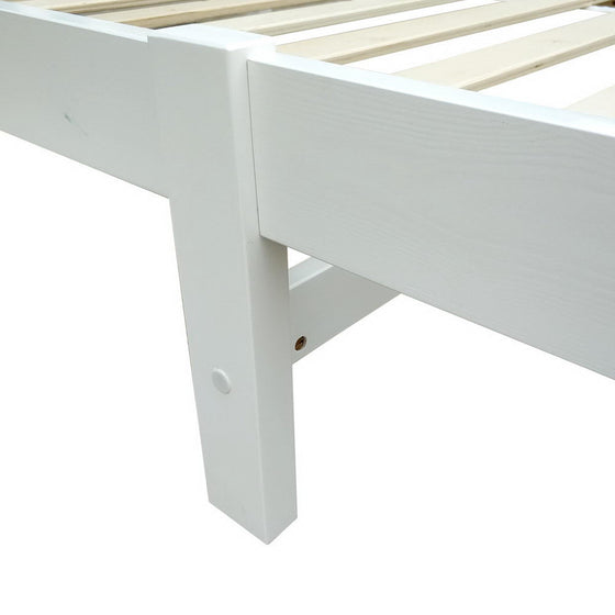 Buy Seville Wooden Bed Frame White Single Online In Australia