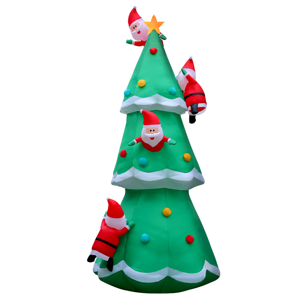 Buy 5M Christmas  Inflatable Santa on Christmas  Tree Xmas 
