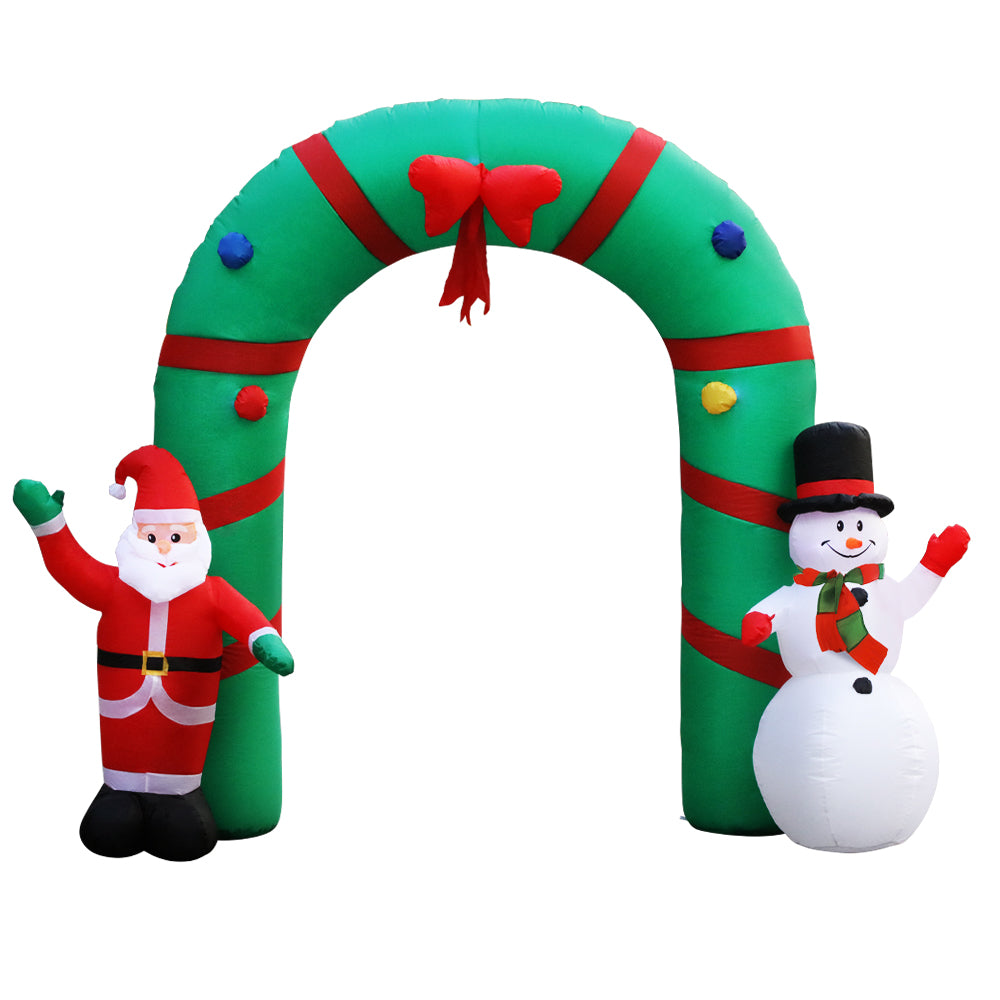 Buy 2 8M Christmas  Inflatable Giant Arch Way Santa Snowman 
