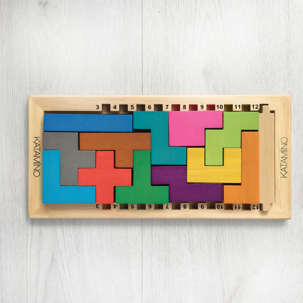 Katamino Wooden 3D Puzzle Tiny Paper Co. 