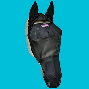 EquiVizor UV Horse Fly Mask - With Nose and Ear Protection - Protective ...