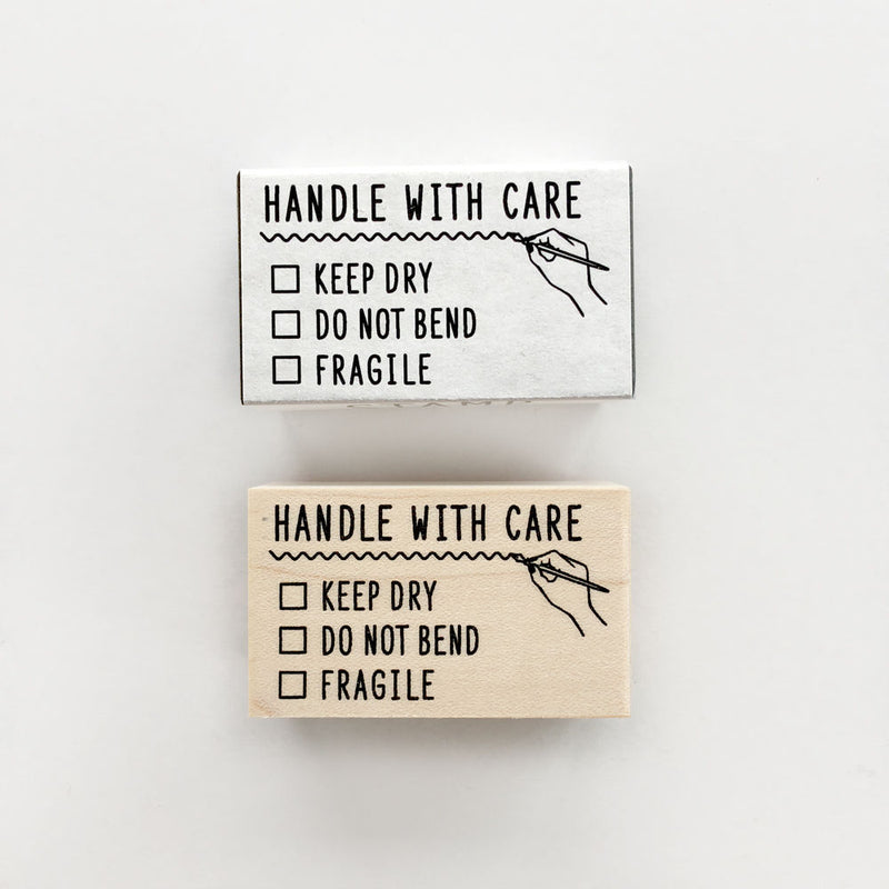 Knoop Original Rubber Stamp Handle With Care Sumthings Of Mine