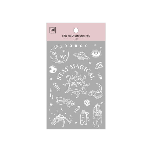 Planner Stickers : Positivi-TEA - Mini Elements // Holo Silver Foil (B371)