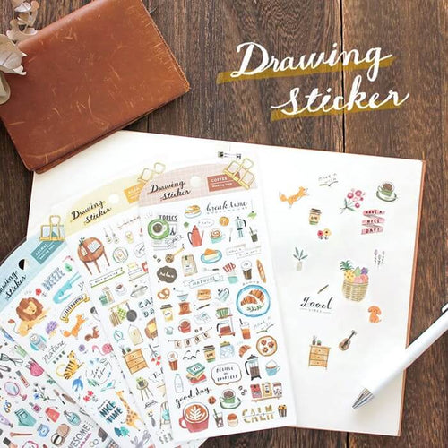 Colourful printable diary stickers – makeandtell