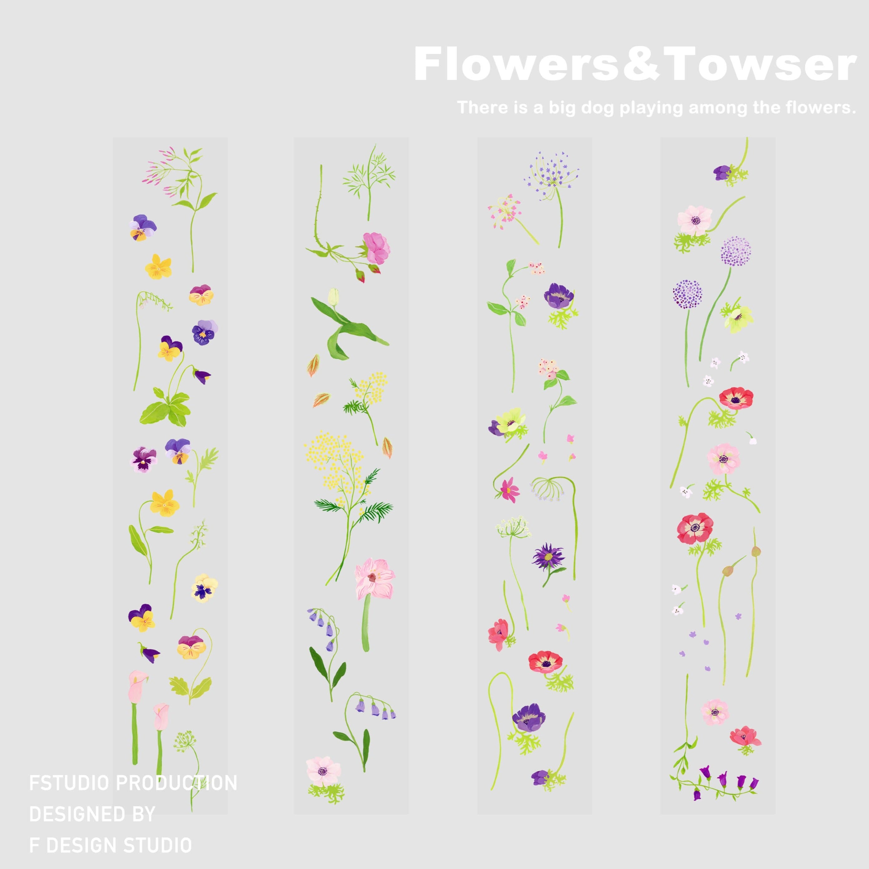 FStudio PET Tape - Flowers – Sumthings of Mine