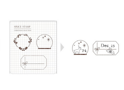 Mizushima Jizai Clear Stamps - Log - Stamps Only Icon 02