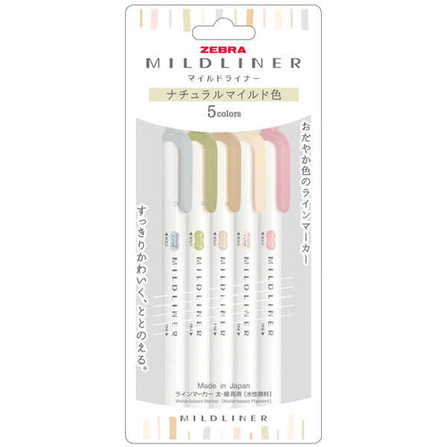 Zebra Mildliner Double-Sided Highlighter - Natural Colour – Sumthings of  Mine