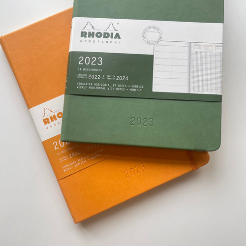 Rhodia Webplanner 2024 - format A5 - grille d'agenda horizontaIe/ Pce