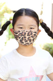 Taupe Leopard Face Mask (kid size)