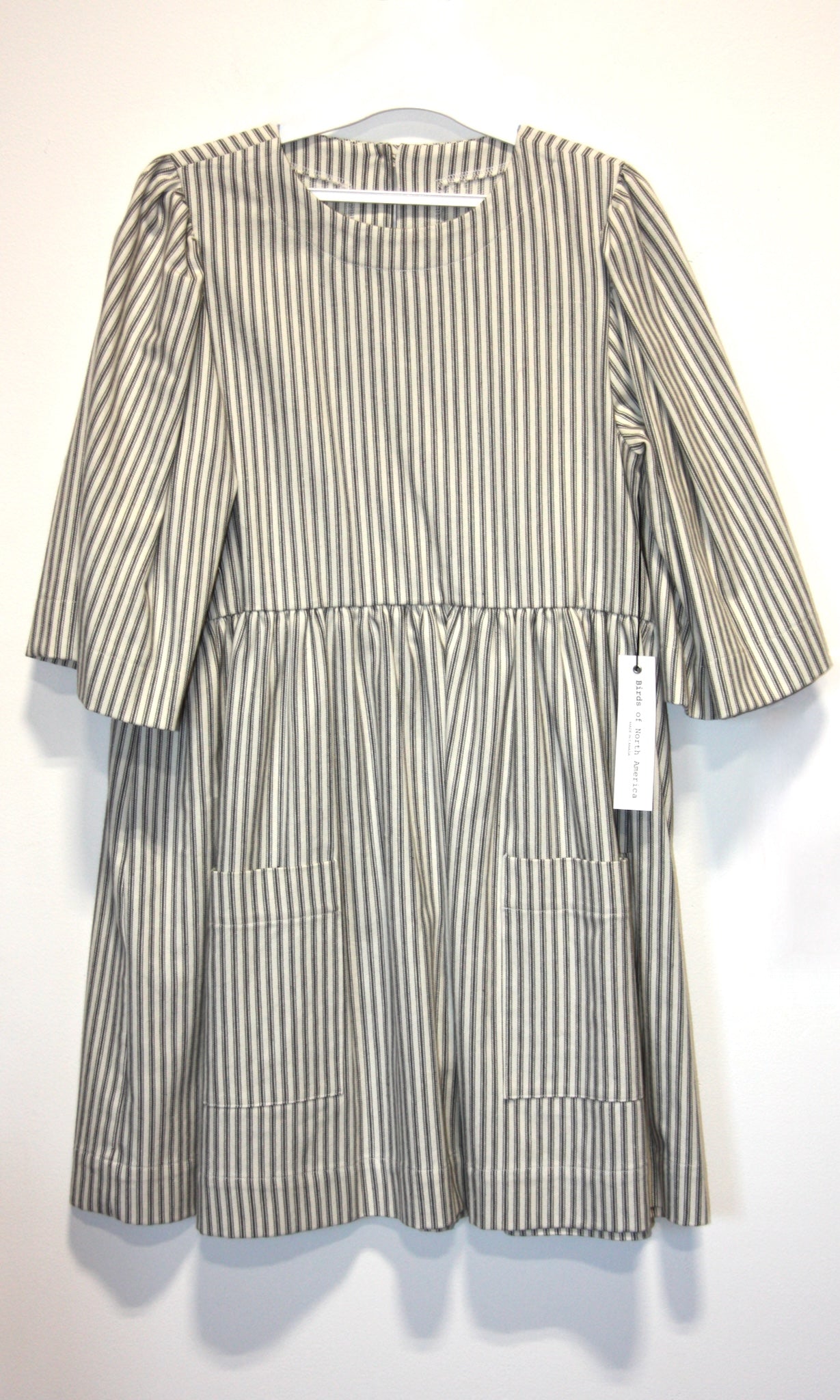 SS400 - S - Chimney Swift Dress - Ticking Stripe