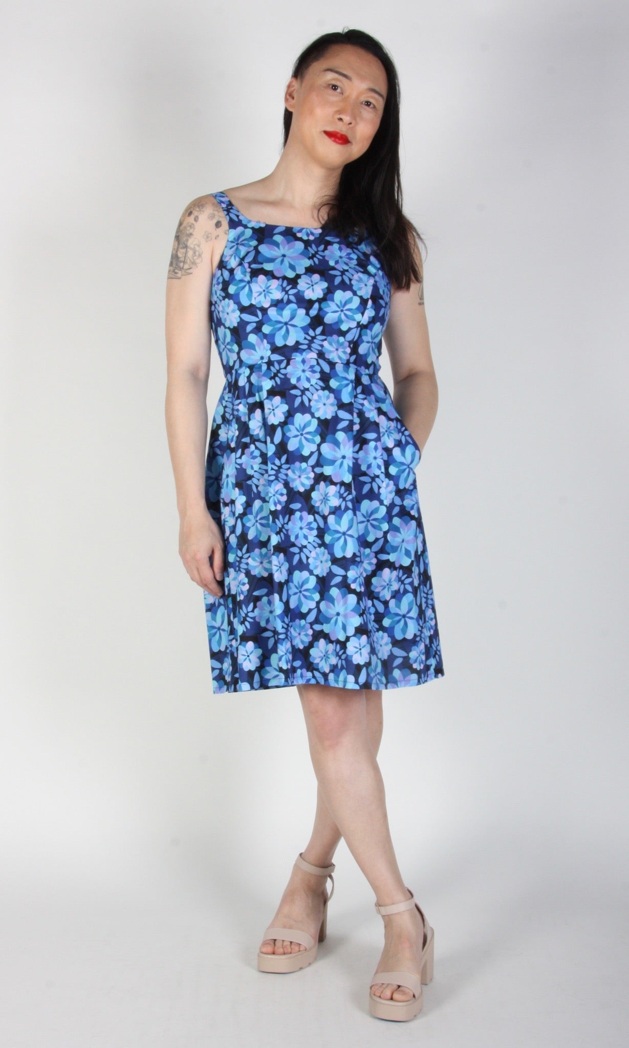 Reedbird Dress - Larkspur