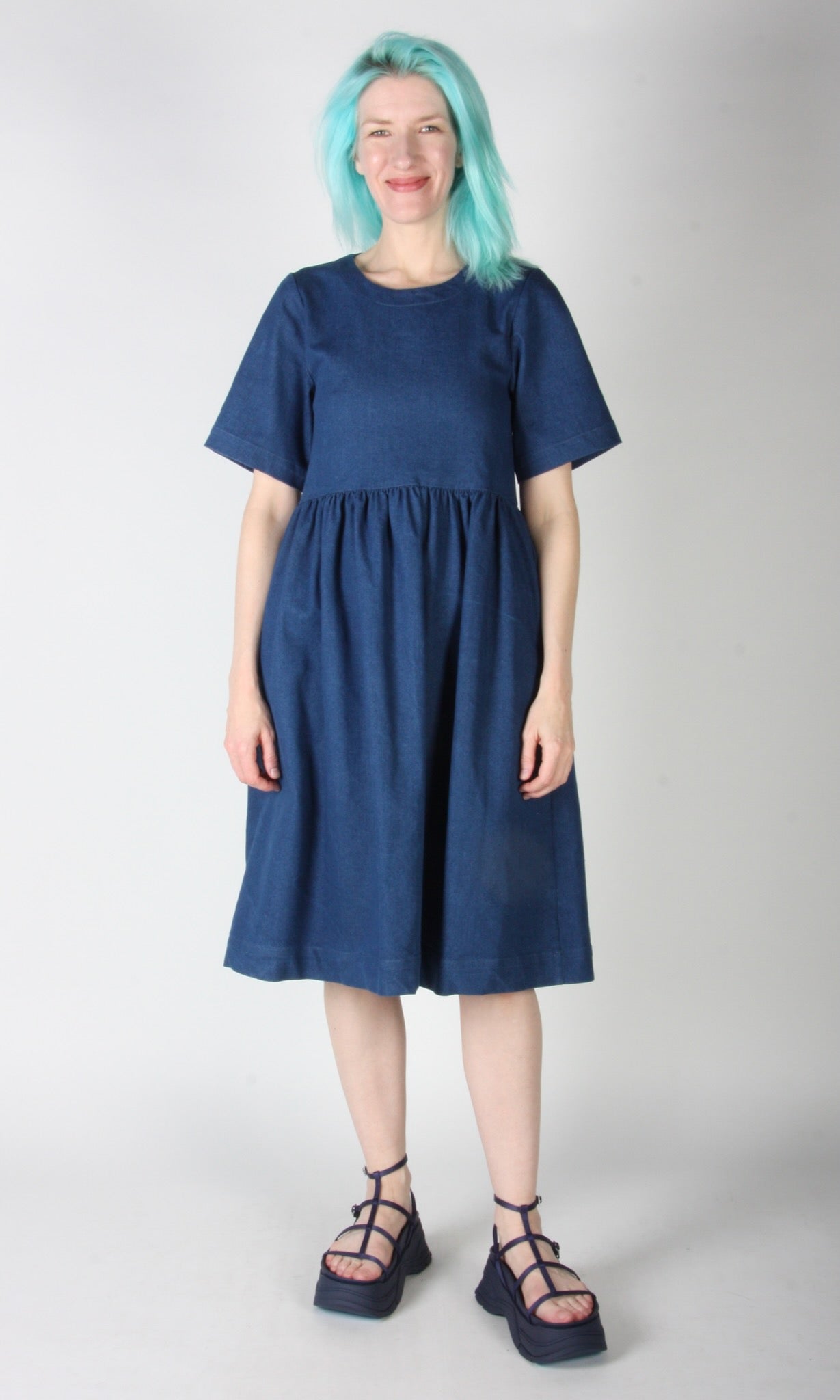 Tiger Shrike Dress - Denim