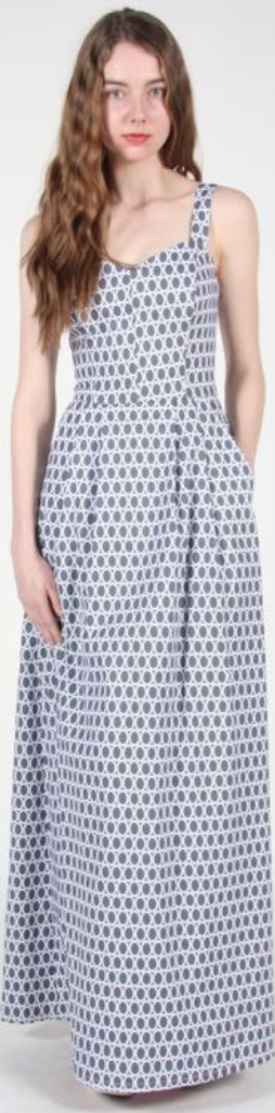 RN - 2 - Babbler Dress - Grey Ovals