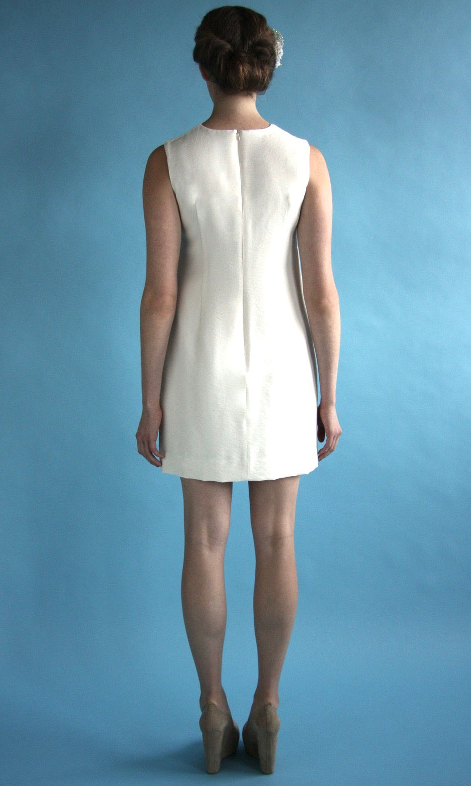 SS133 - 8 - Flutter Dress - White