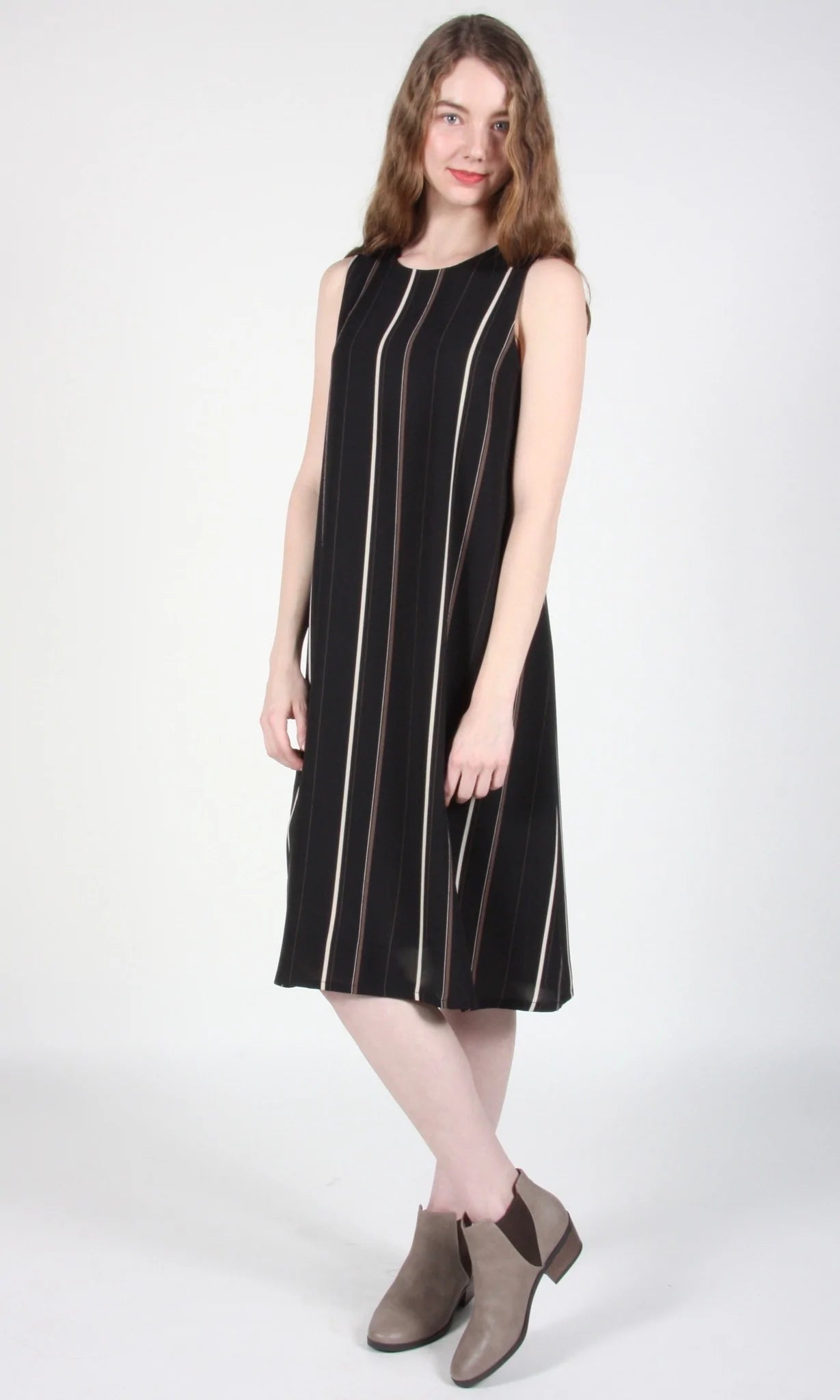 RN1 - 2 - Fulmar Dress - Black Stripes