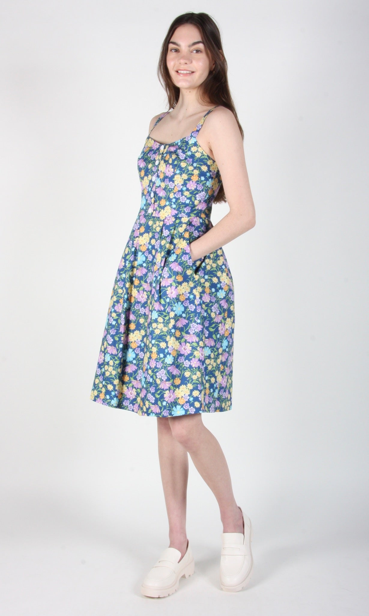 Grosbeak Dress - Blue Meadow